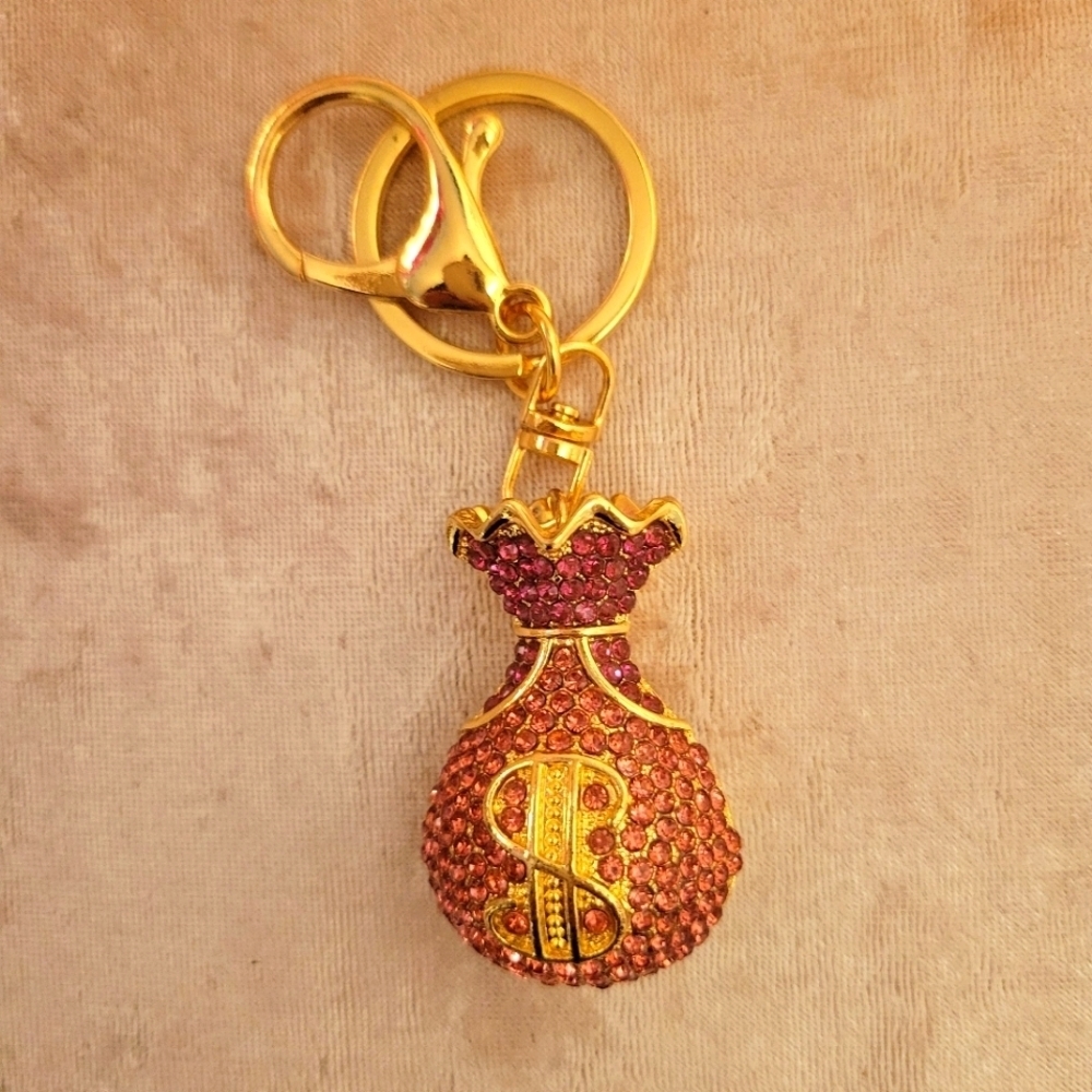 Money bags purse charm